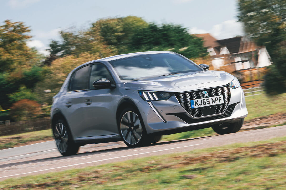 Britain's Best Electric Car 2020 Peugeot e208 Autocar