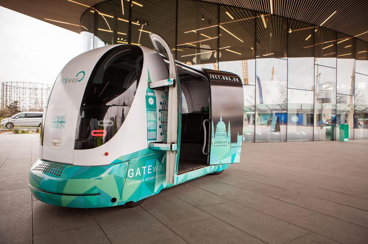 Autonomous shuttle bus Greenwich