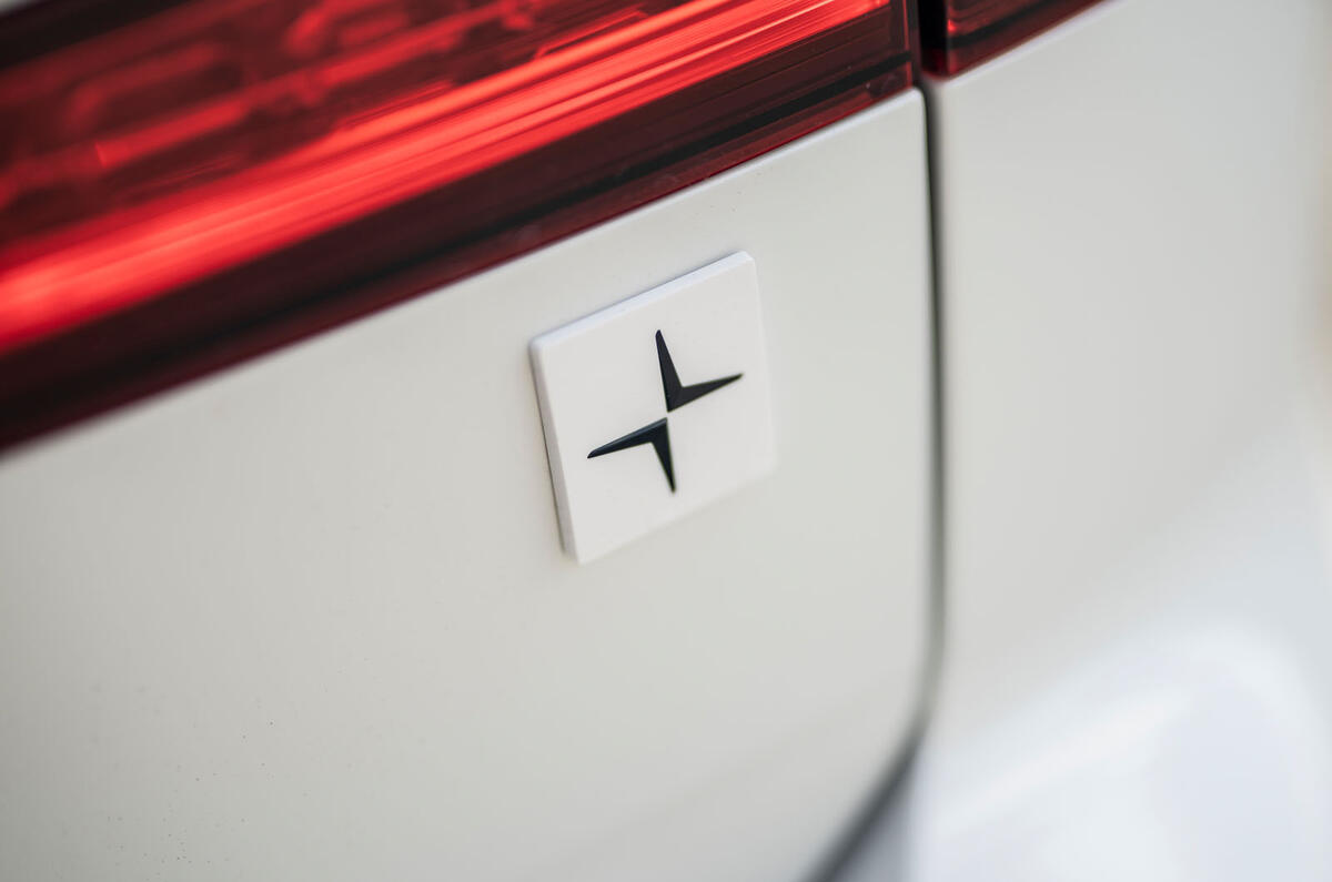 Volvo V60 T8 Polestar Engineered 2019 UK first drive review - rear badge