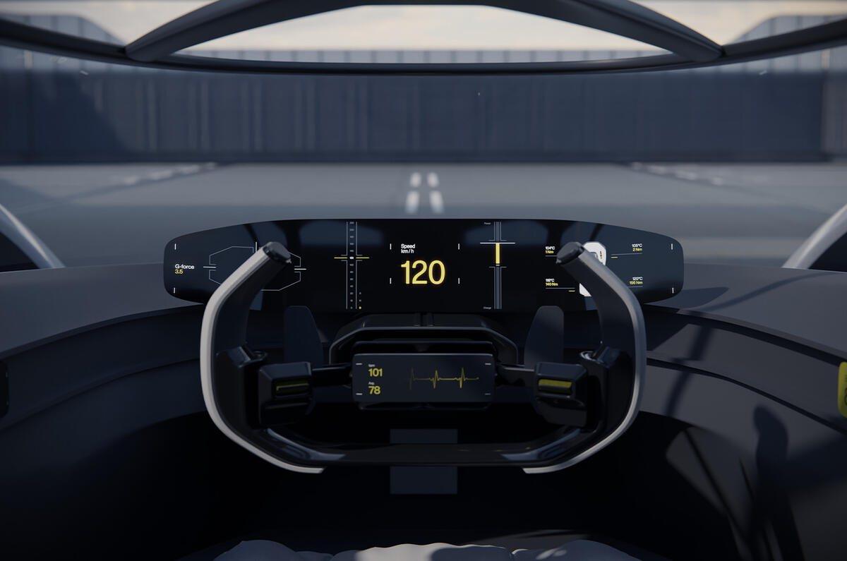 Концепт цифровой приборной панели Polestar Synergy