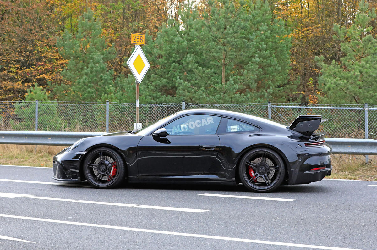 Porsche 911 Gt3 Spied In Near Production Bodywork Autocar