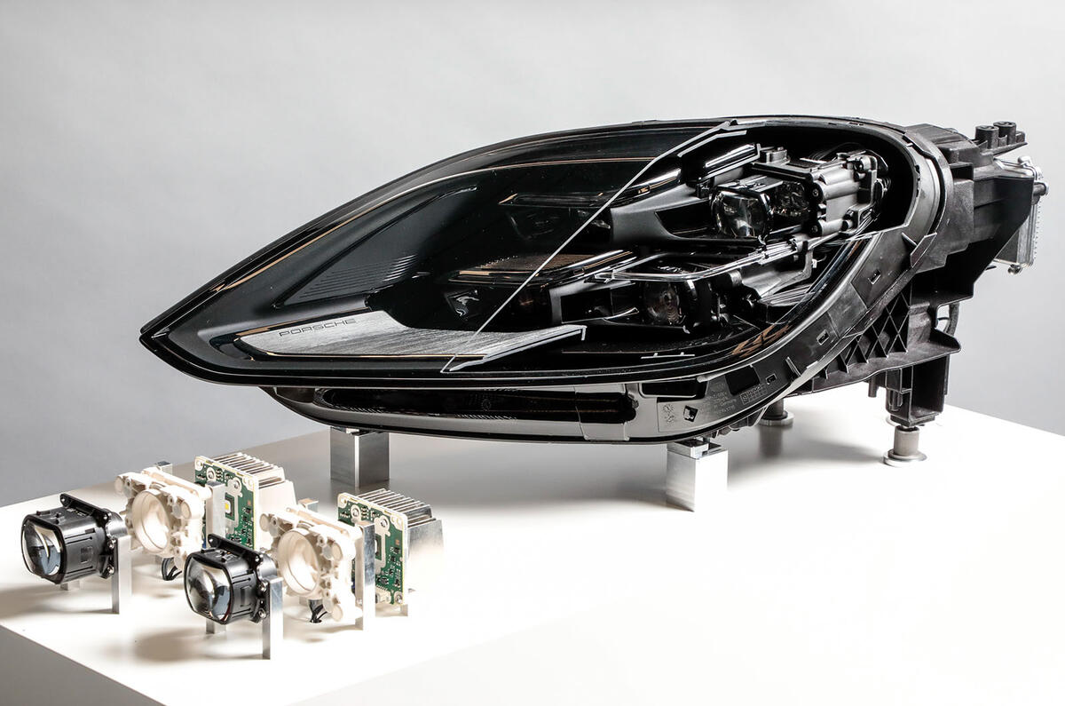 Porsche reveals new HD matrix LED headlight technology Autocar