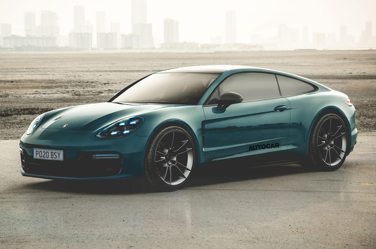 2020 Porsche Panamera two-door coupe render