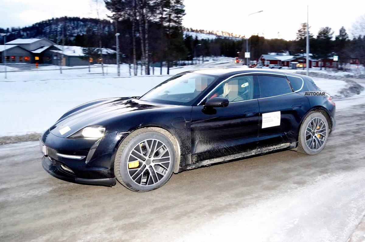Porsche Taycan Cross Turismo side front
