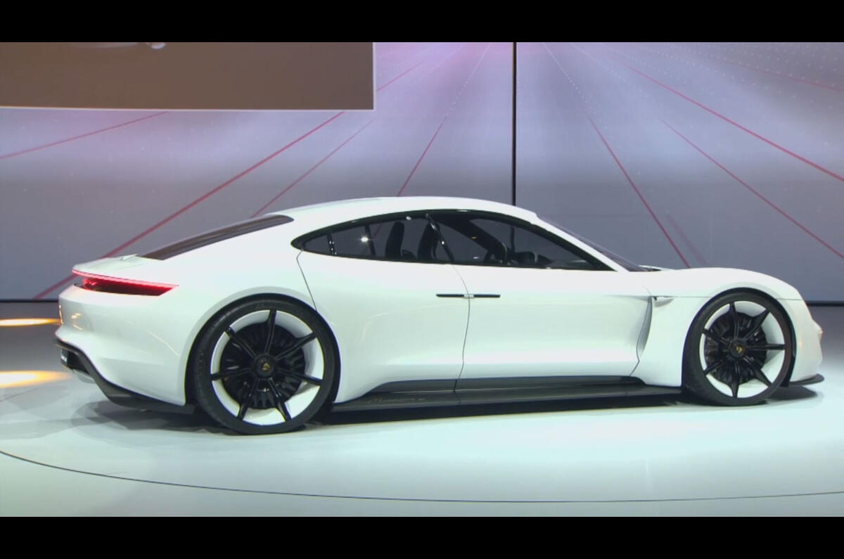 Porsche Mission E Electric Saloon Revealed At Frankfurt Autocar