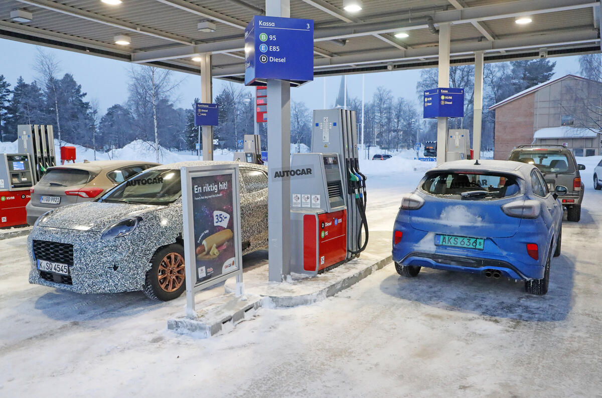 2020 Ford Puma ST prototype - filling up