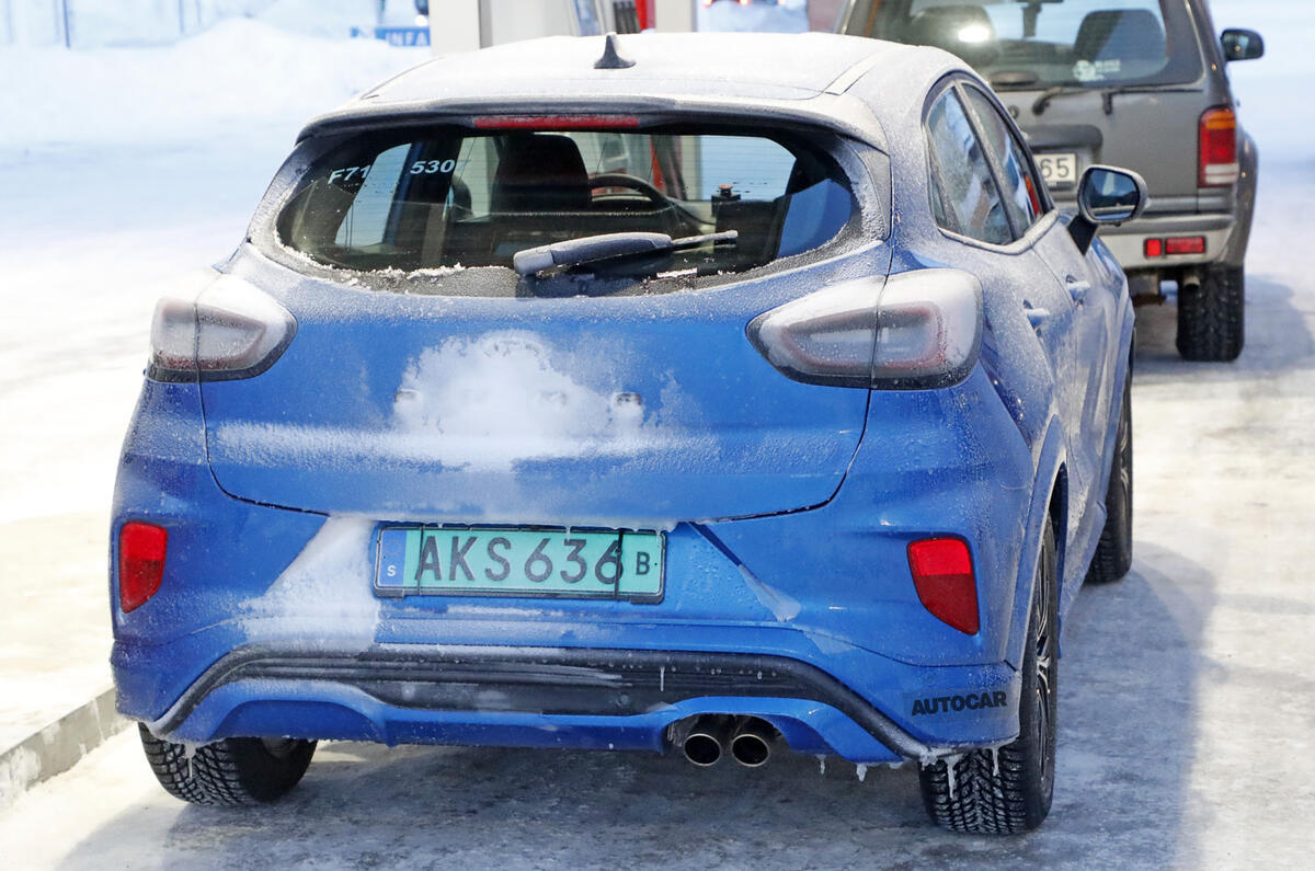 2020 Ford Puma ST prototype - rear