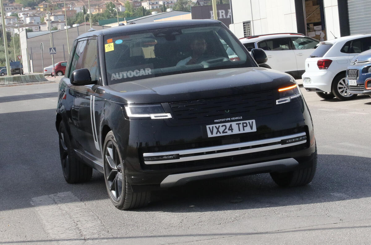 Range Rover Electric prototype front