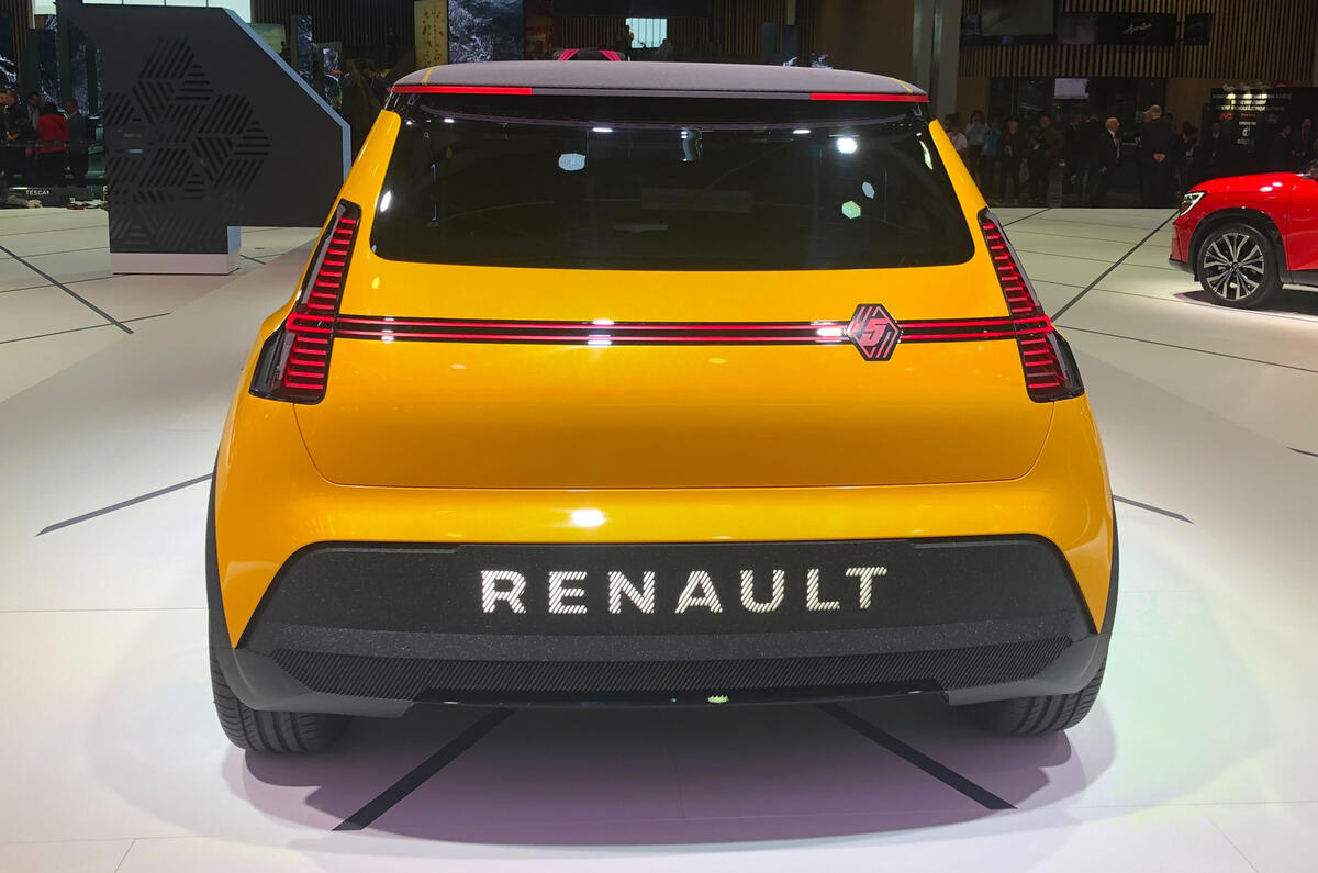 Renault 5 concept 2022 rear static Paris motor show