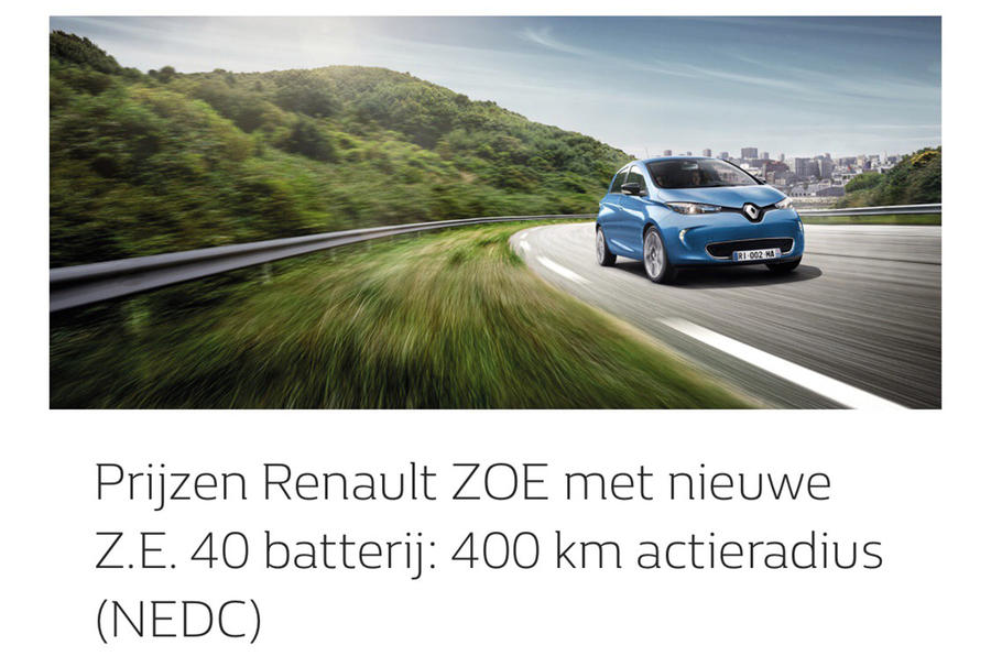 2017 Renault Zoe electric vehicle leaked
