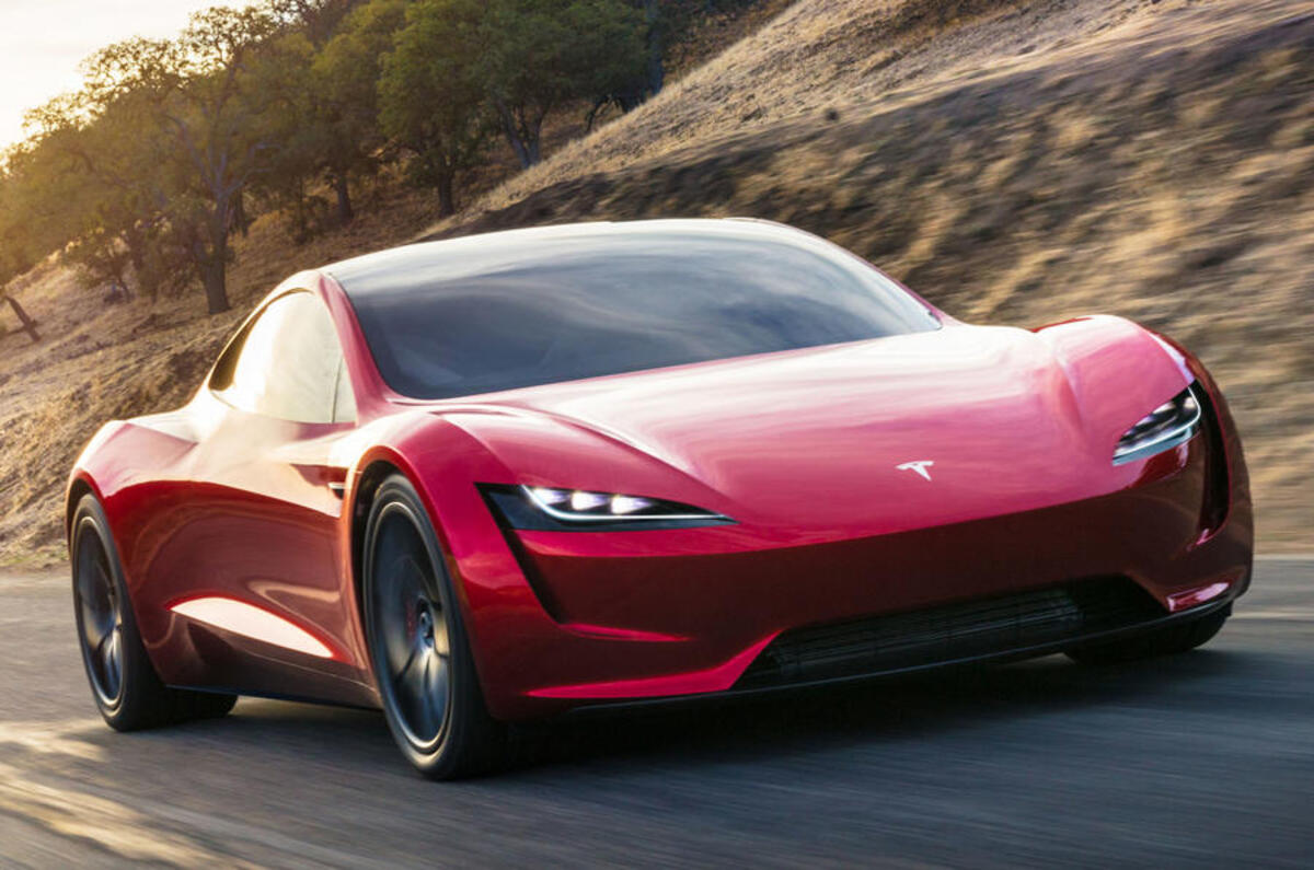 Tesla roadster front discount