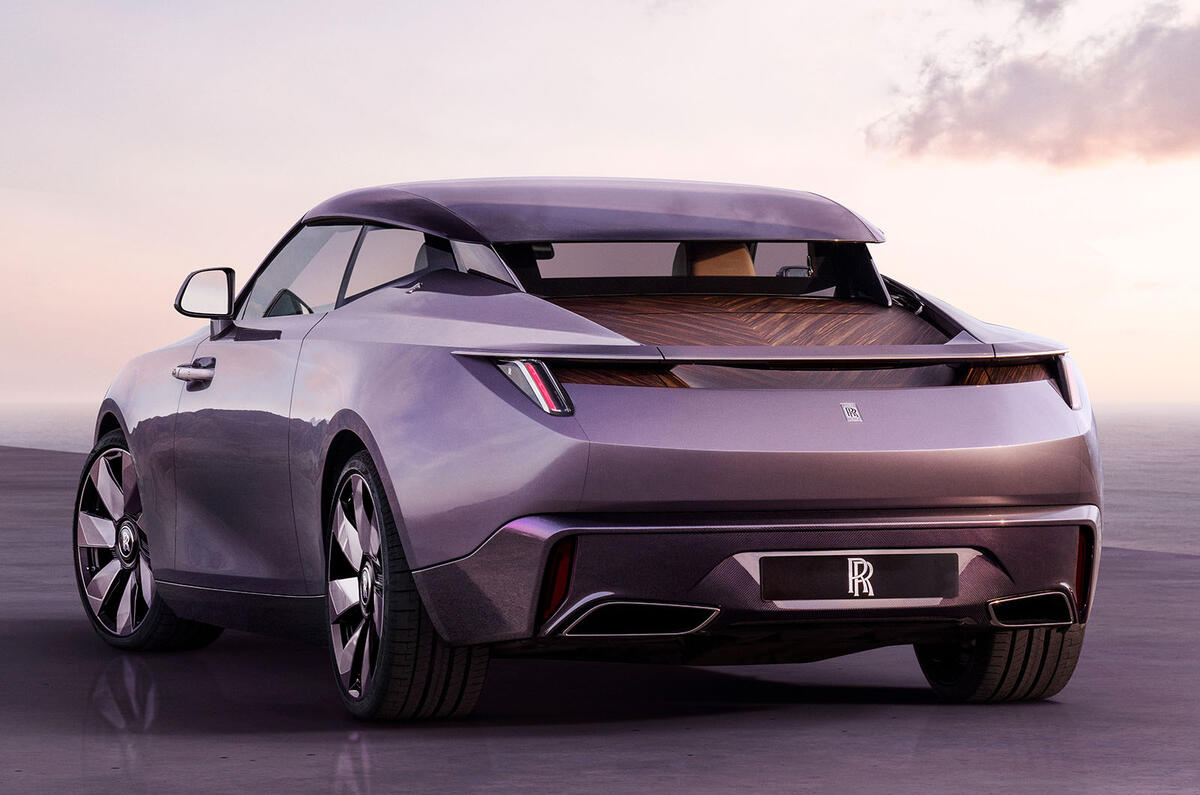 Rolls Royce Amethyst Drop Tail rear three quarter