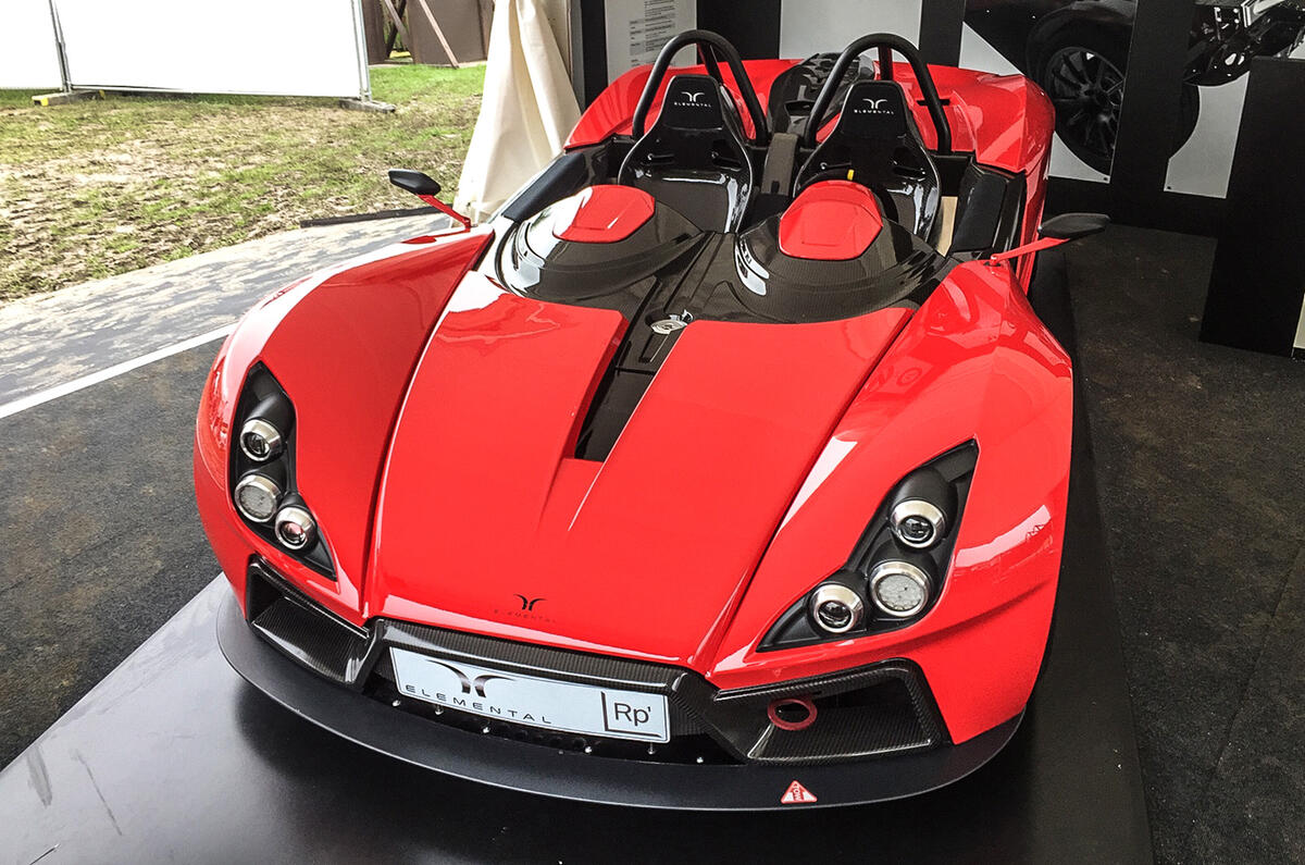 Definitive Elemental RP1 sports car in action at Goodwood Autocar