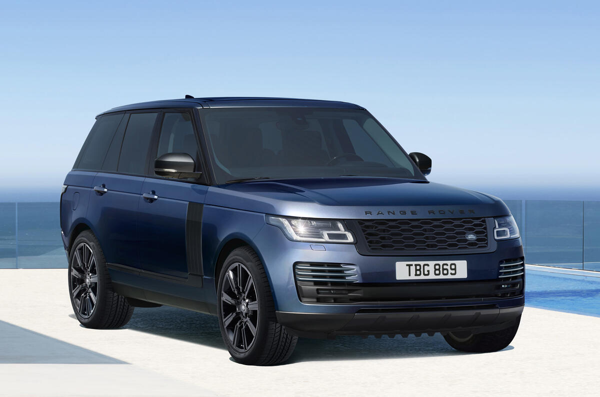 Navy blue online range rover