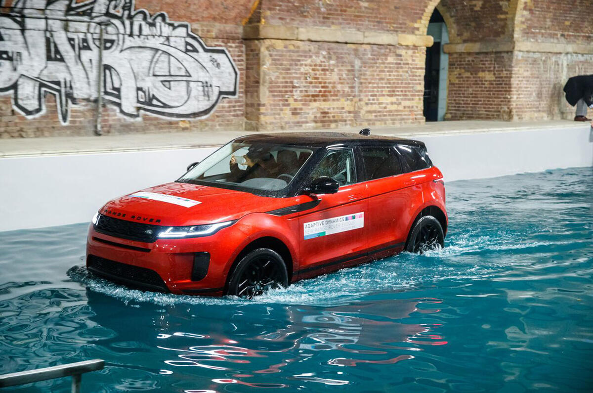 Range Rover Evoque Off Road  . The Range Rover Evoque Is Built By Land Rover At The Firm�s Halewood Factory In Liverpool.