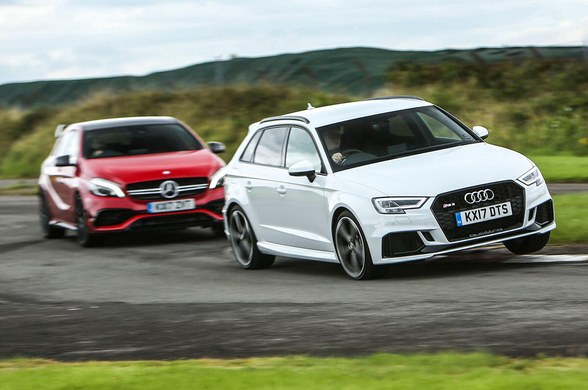 Britains Best Affordable Drivers Car Audi Rs3 Versus Mercedes Amg A45 Britains Best Affordable Drivers Car Audi Rs3 Versus Mercedes Amg A45