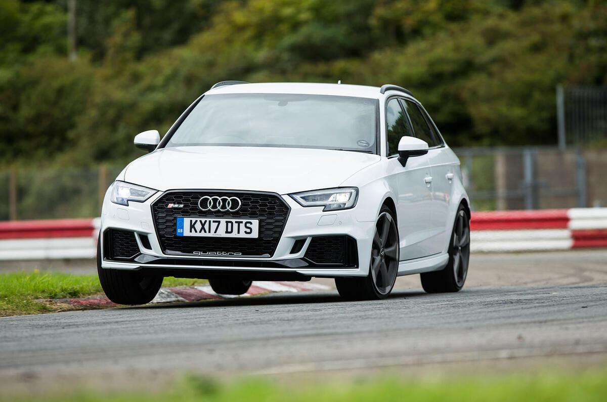 Britain's best affordable driver's car Audi RS3 versus MercedesAMG A45 Autocar