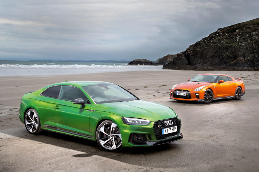 New Audi RS5 vs Nissan GT-R: two super-coupes do battle in Snowdonia
