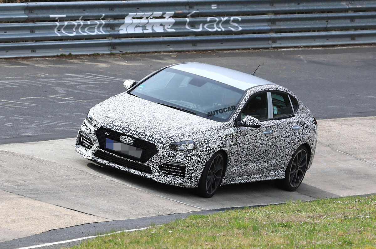 Hyundai i30 N Fastback: new pictures of 2019 model at 'Ring