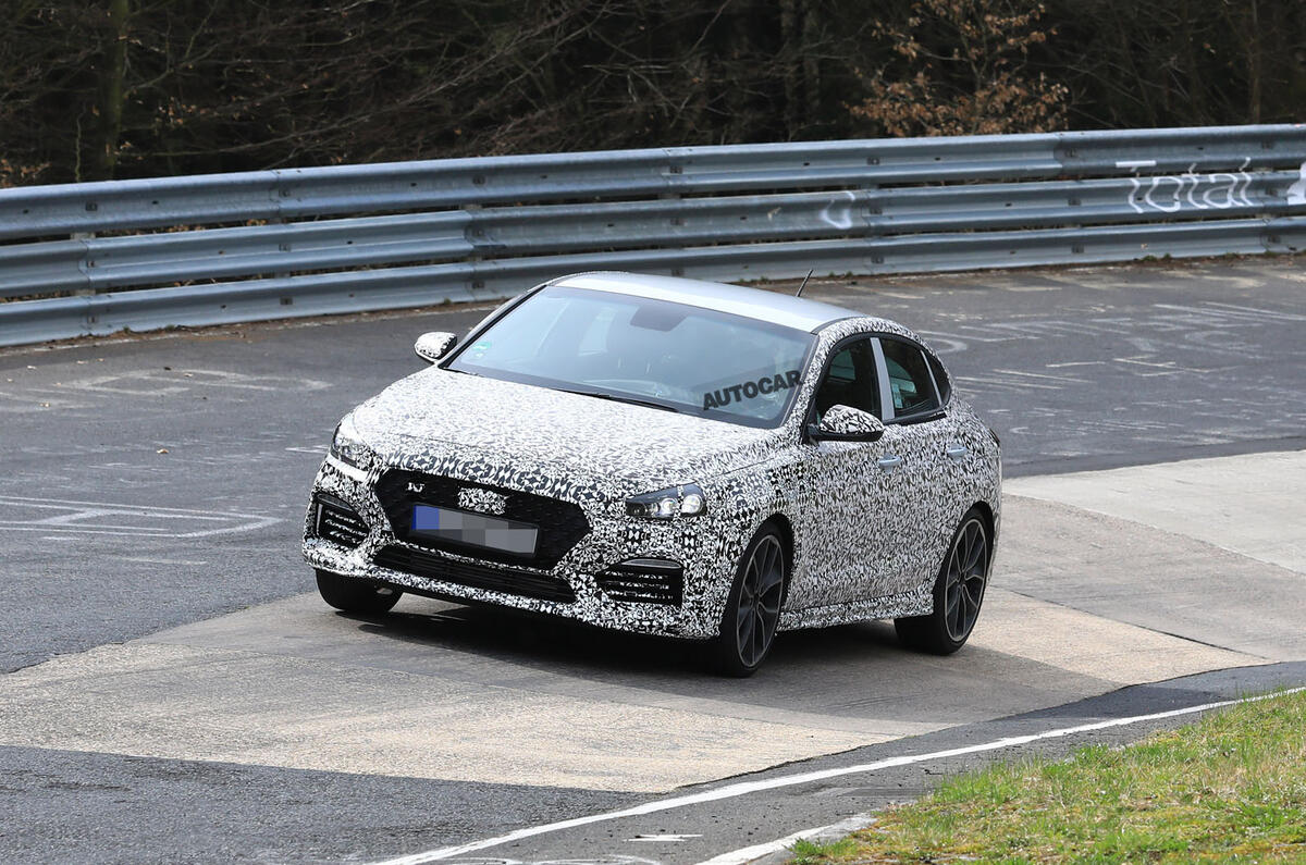 Hyundai i30 N Fastback: new pictures of 2019 model at 'Ring