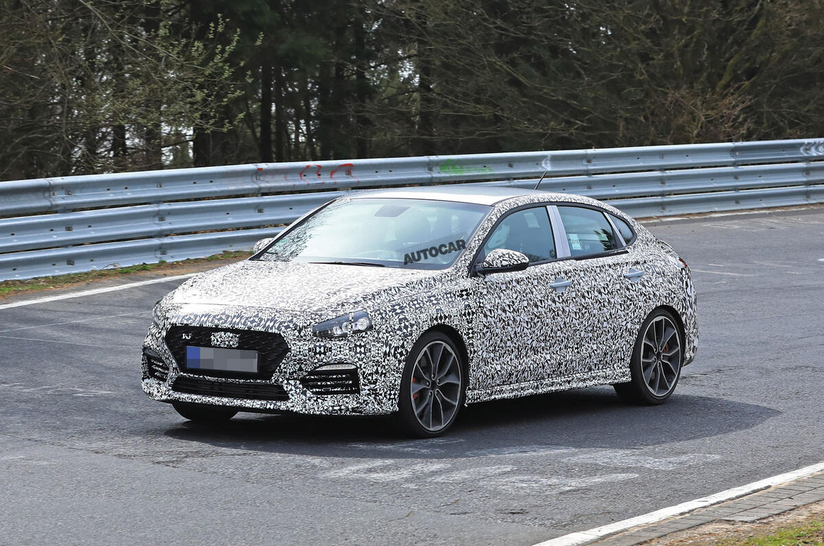 Hyundai i30 N Fastback: new pictures of 2019 model at 'Ring
