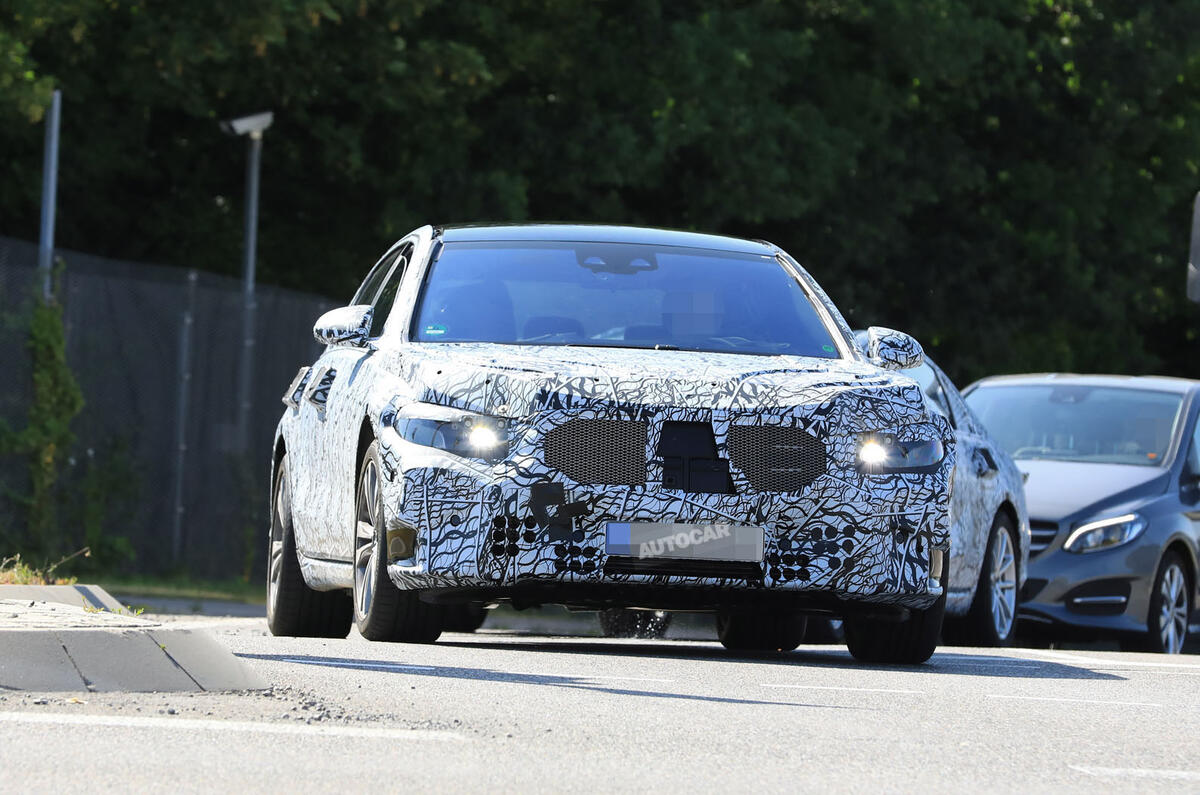 2020 Mercedes S Class Seen Testing With Less Disguise Autocar