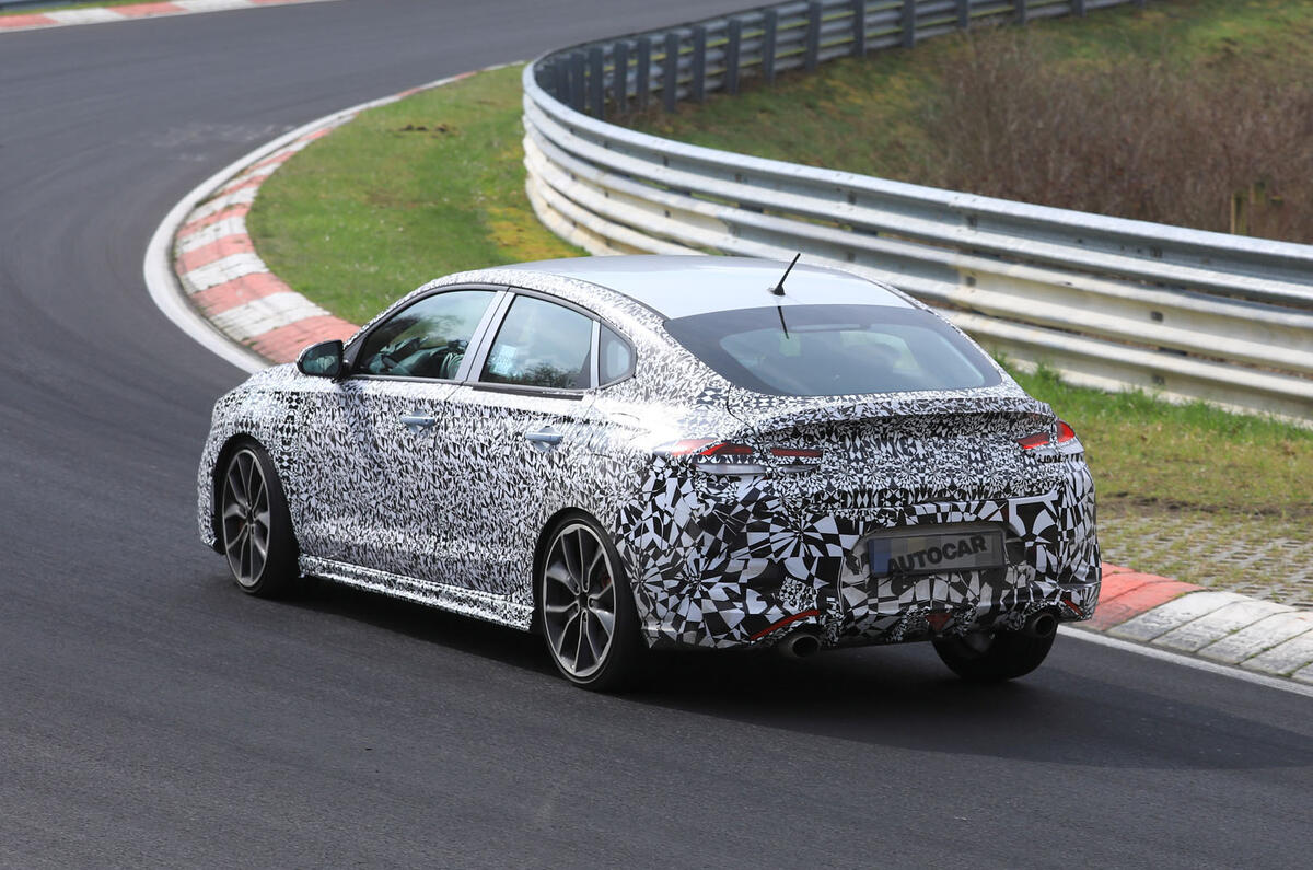 Hyundai i30 N Fastback: new pictures of 2019 model at 'Ring