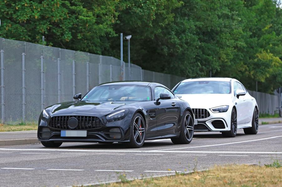 2019 Mercedes AMG GT spies front