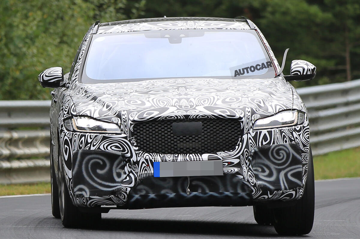 Jaguar F-Pace SVR spotted for the first time