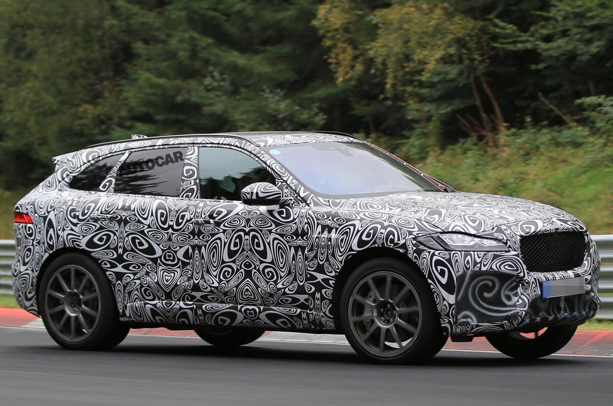 Jaguar F-Pace SVR spotted for the first time