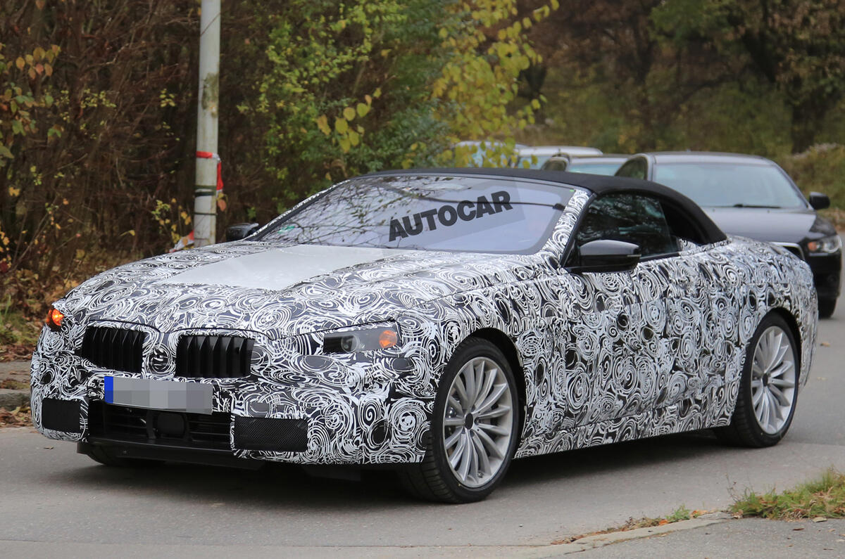 BMW 8 Series spotted in development