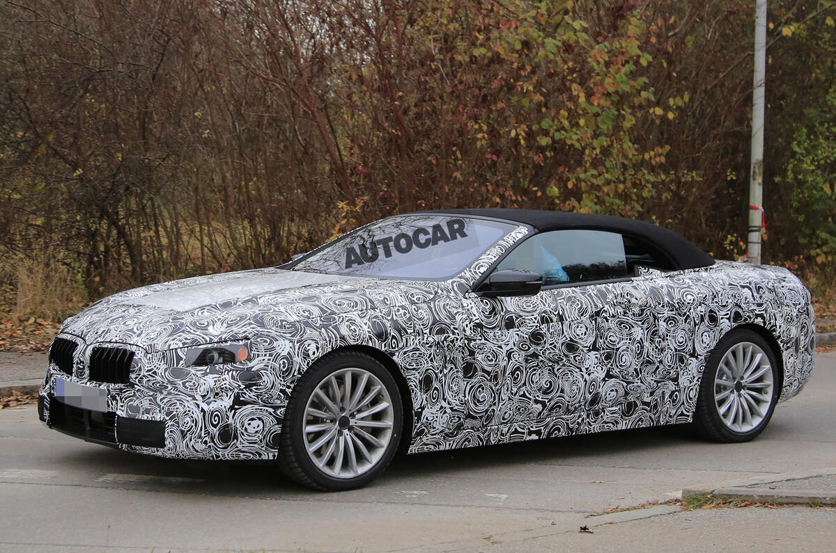 BMW 8 Series spotted in development