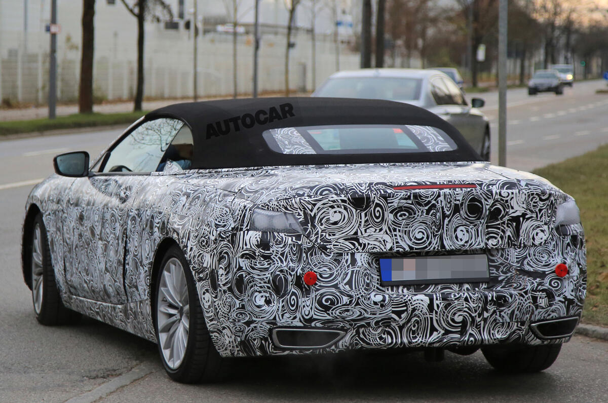 BMW 8 Series spotted in development