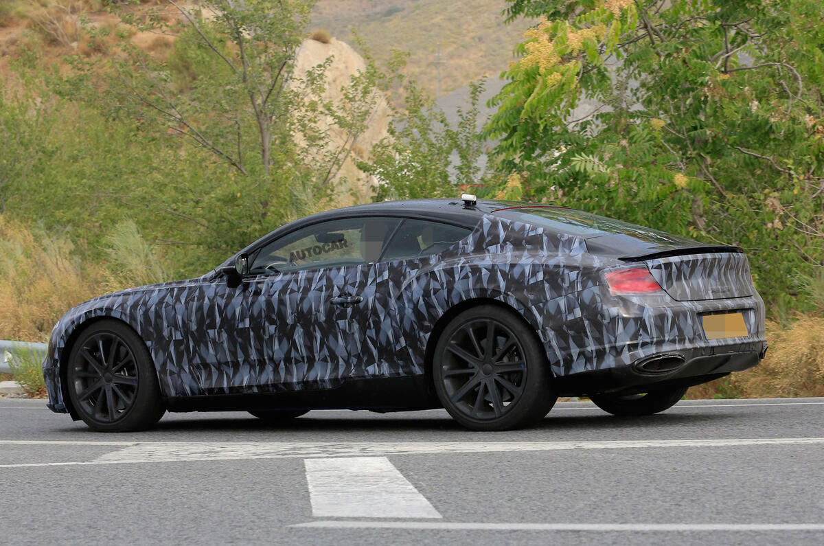 2018 Bentley Continental GT seen almost undisguised