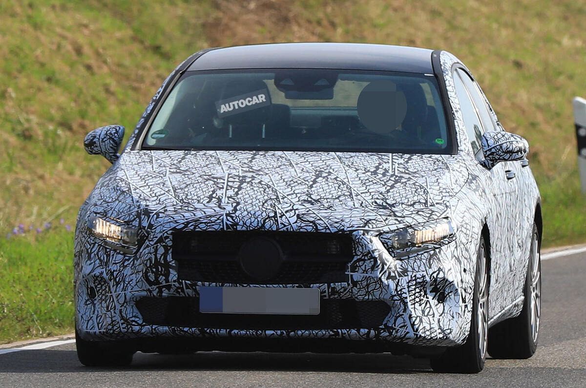 Mercedes-Benz A-Class saloon tests on public roads for the first time