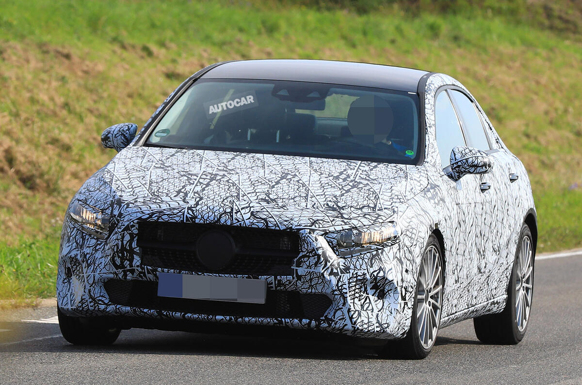 Mercedes-Benz A-Class saloon tests on public roads for the first time