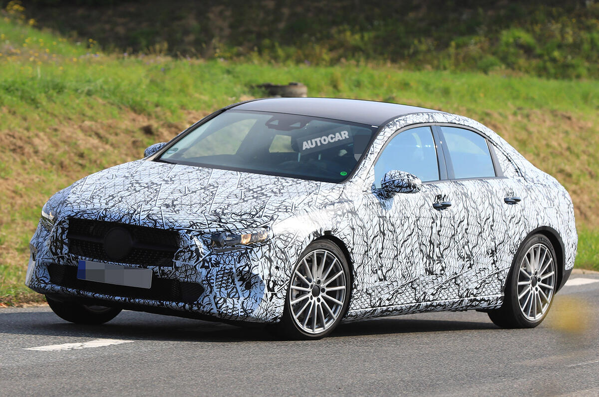 Mercedes-Benz A-Class saloon tests on public roads for the first time
