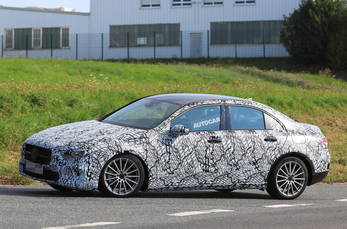 Mercedes-Benz A-Class saloon tests on public roads for the first time