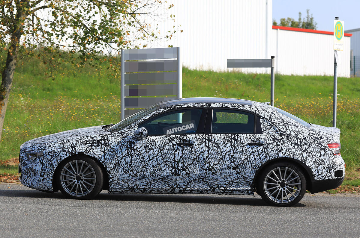 Mercedes-Benz A-Class saloon tests on public roads for the first time
