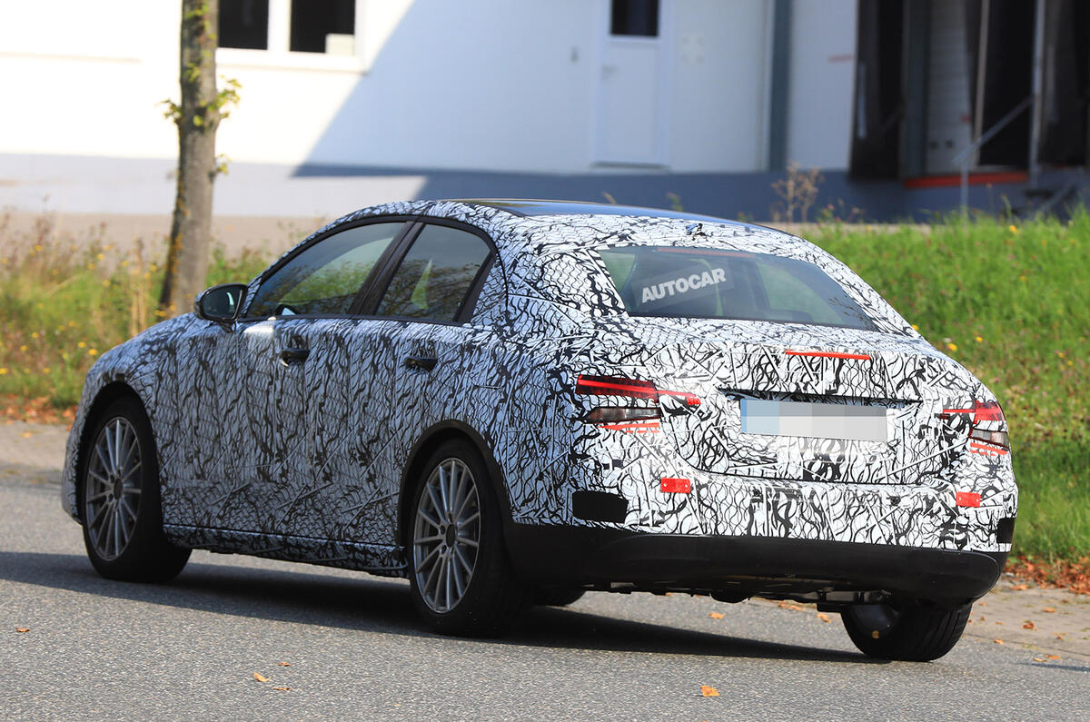 Mercedes-Benz A-Class saloon tests on public roads for the first time