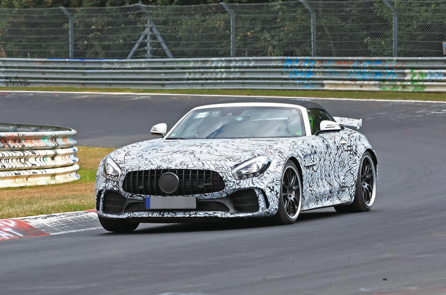 Mercedes-AMG GT R Roadster spies front