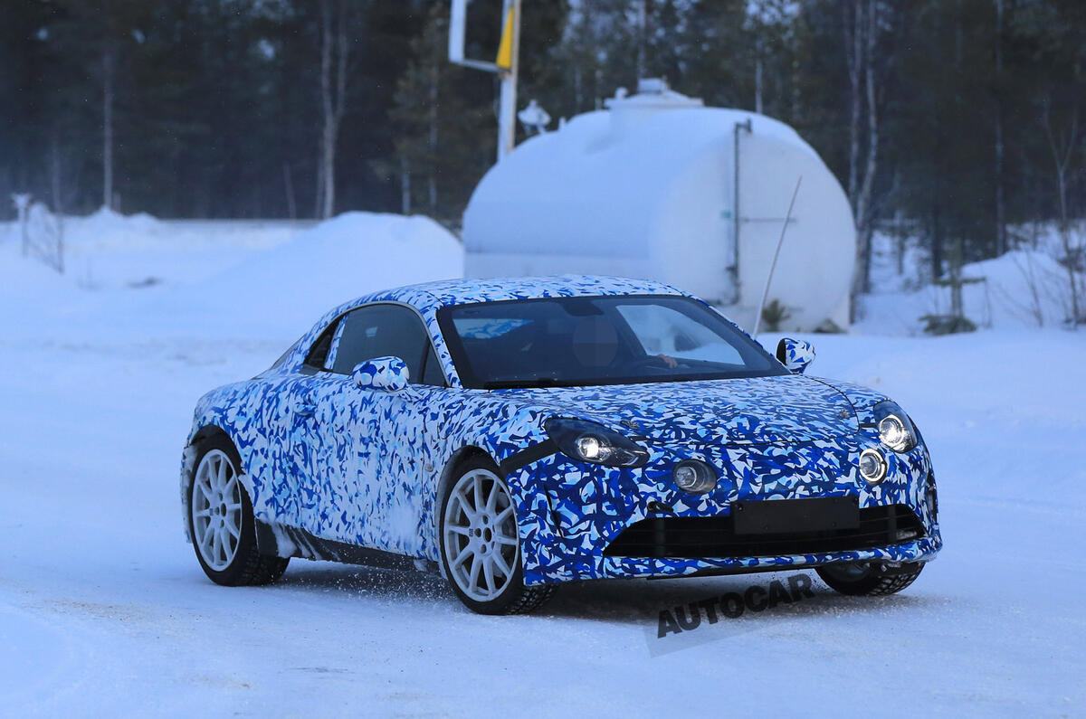 2017 Alpine A120 Sports Car Spotted Winter Testing Autocar