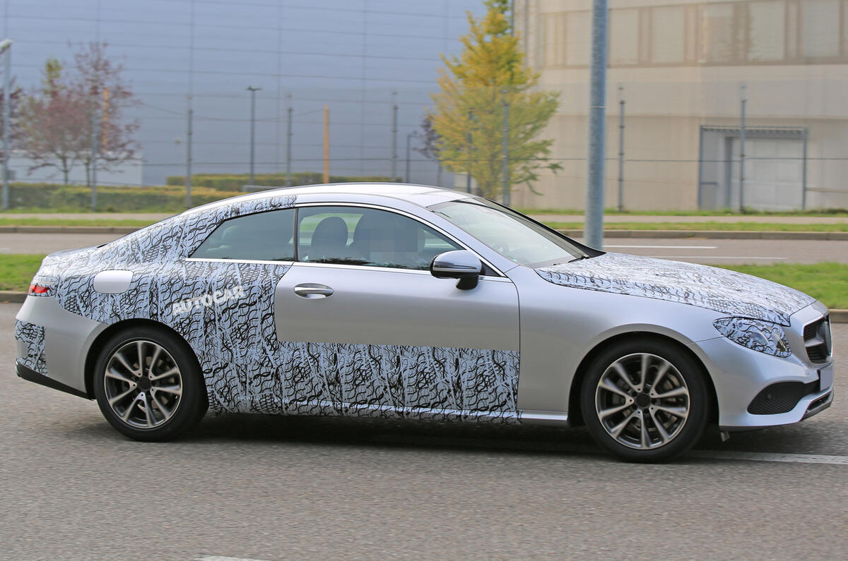 New Mercedes-Benz E-Class Coupé - latest spy pictures