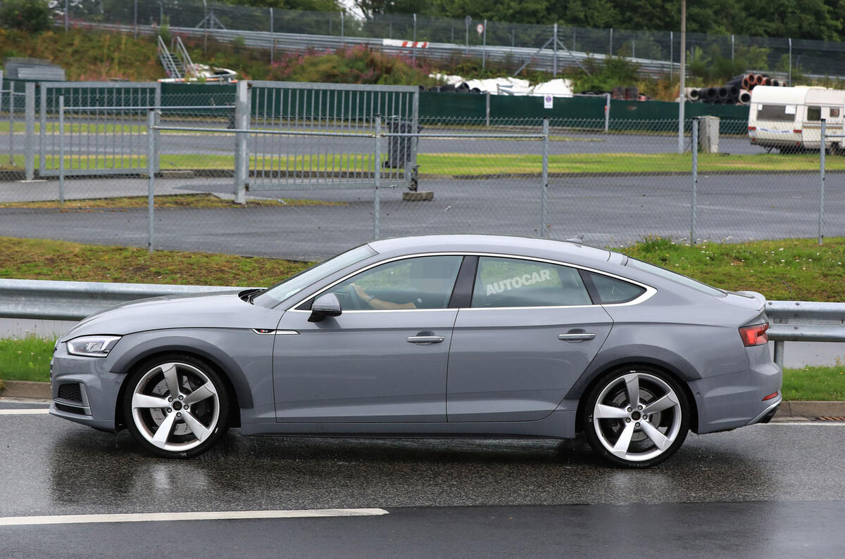 444bhp twinturbo V6powered Audi RS5 Sportback seen testing Autocar 444bhp twinturbo V6powered Audi RS5 Sportback seen testing Autocar