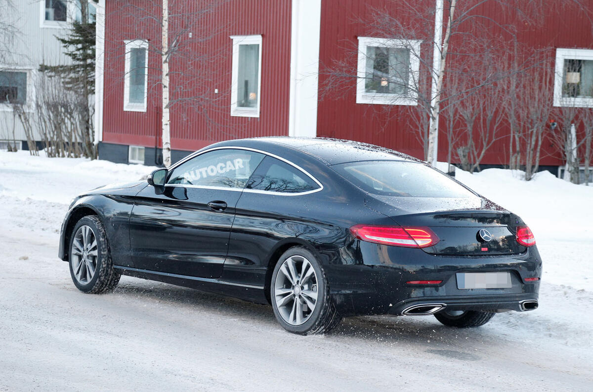 2018 Mercedes Benz C Class Coupe Facelift Spotted Autocar