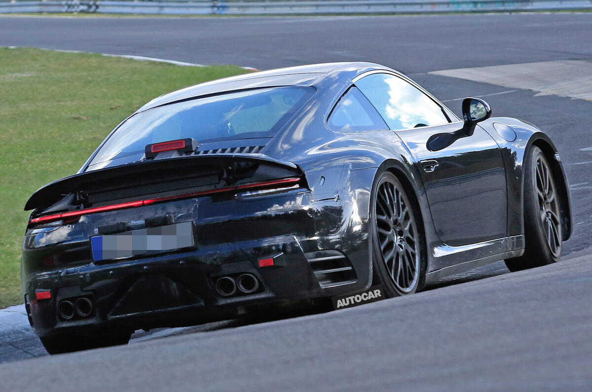 Next Porsche 911 spotted testing at Nürburgring