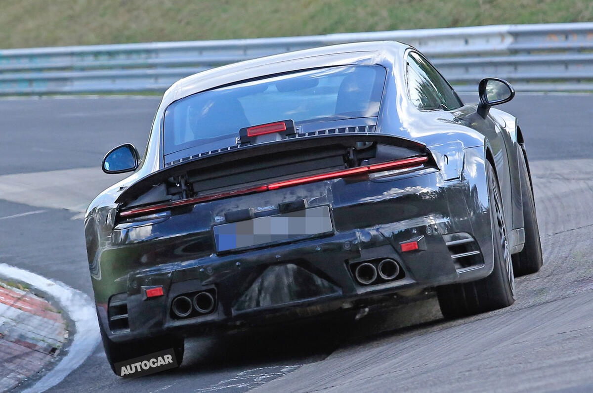 Next Porsche 911 spotted testing at Nürburgring