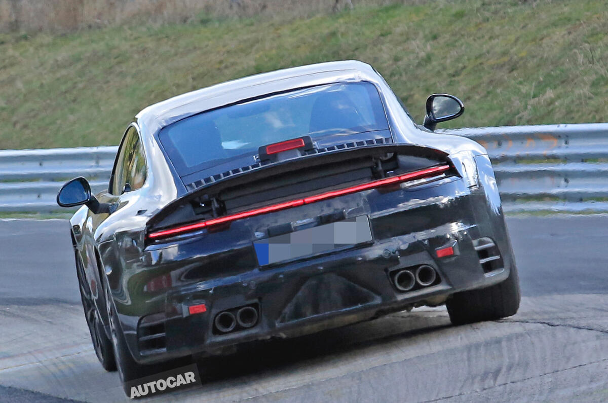 Next Porsche 911 spotted testing at Nürburgring