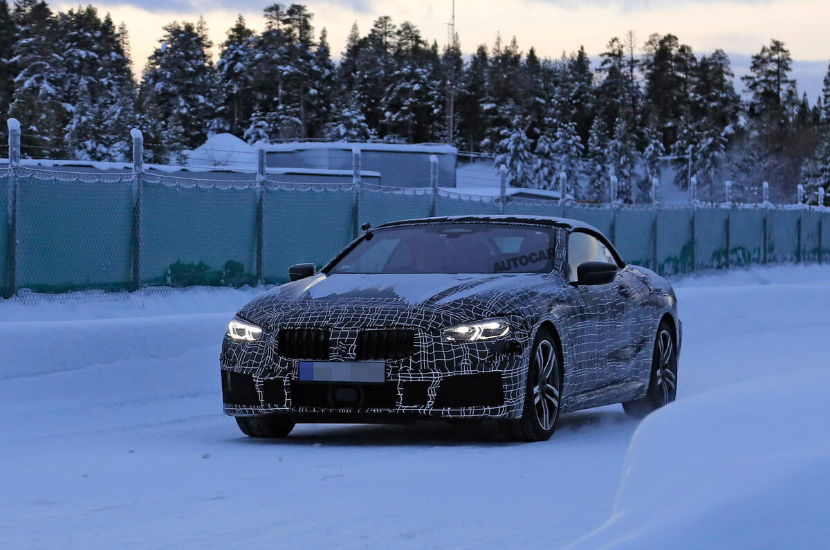 BMW 8 Series: new pics of convertible almost undisguised