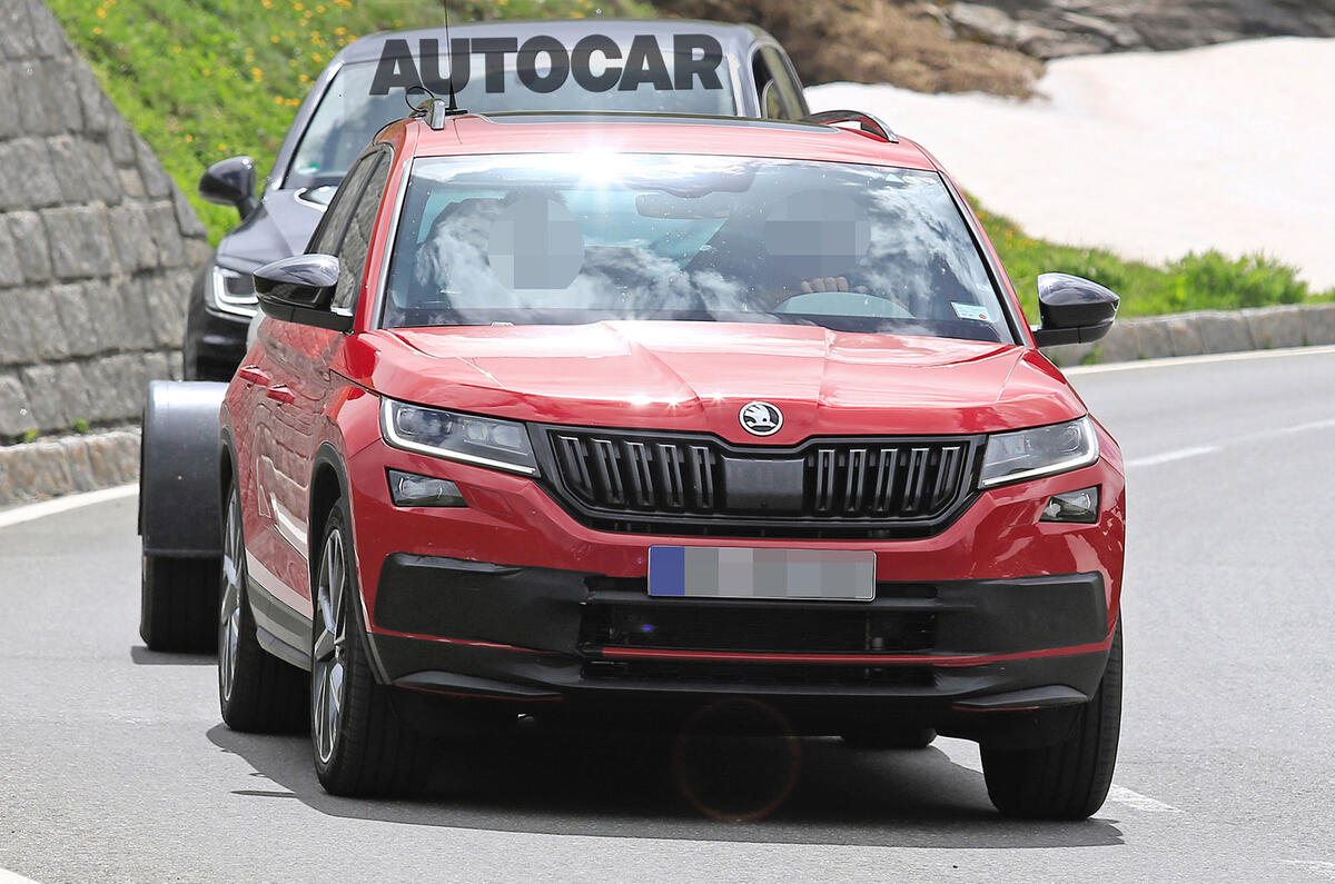 237bhp Skoda Kodiaq vRS spotted testing ahead of autumn reveal